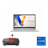لابتوب أسوس VivoBook X1504VA بمعالج Intel Core i7-1355U، ذاكرة 16 جيجابايت، تخزين 1 تيرابايت SSD، كرت شاشة Intel Iris X Graphics، شاشة 15.6 بوصة FHD، نظام Windows 11