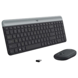 LOGITECH Slim Wireless Keyboard and Mouse Combo MK470 - GRAPHITE - FRA - CENTRAL 12M