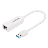 Manhattan USB 3.0 to Gigabit Network Adapter 10/100/1000 Mbps Gigabit Ethernet, SuperSpeed USB 506847