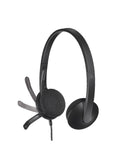 LOGITECH H340 Corded Headset - BLACK - USB