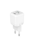 L'AVVENTO Mini GaN 25W Power Adapter with USB-C Cable 1M, White