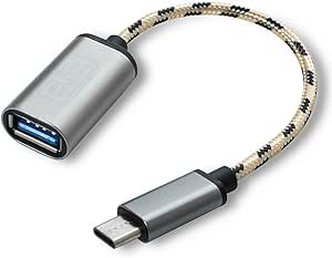 L'AVVENTO - Mobile Cable, OTG Type C to Female USB Cable 20CM