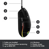 LOGITECH SOURIS GAMING G102 LIGHTSYNC - BLUE - USB