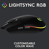 LOGITECH SOURIS GAMING G102 LIGHTSYNC - BLUE - USB