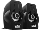 2B speaker 2.0 with led color  ,USB power , 2*3 W .