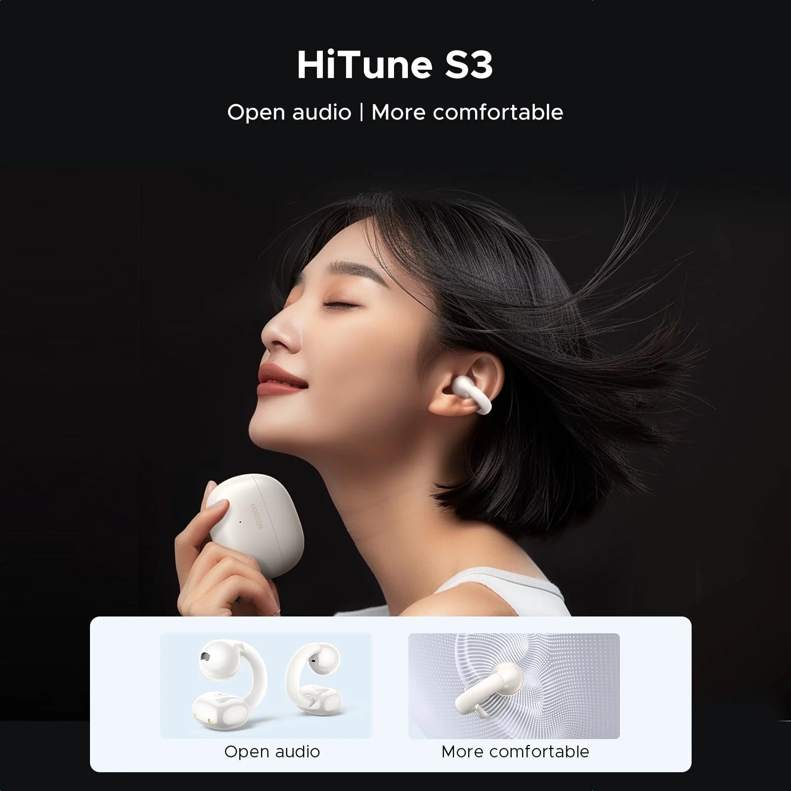 Ugreen HiTune S3 True Wireless Earbuds Blanc