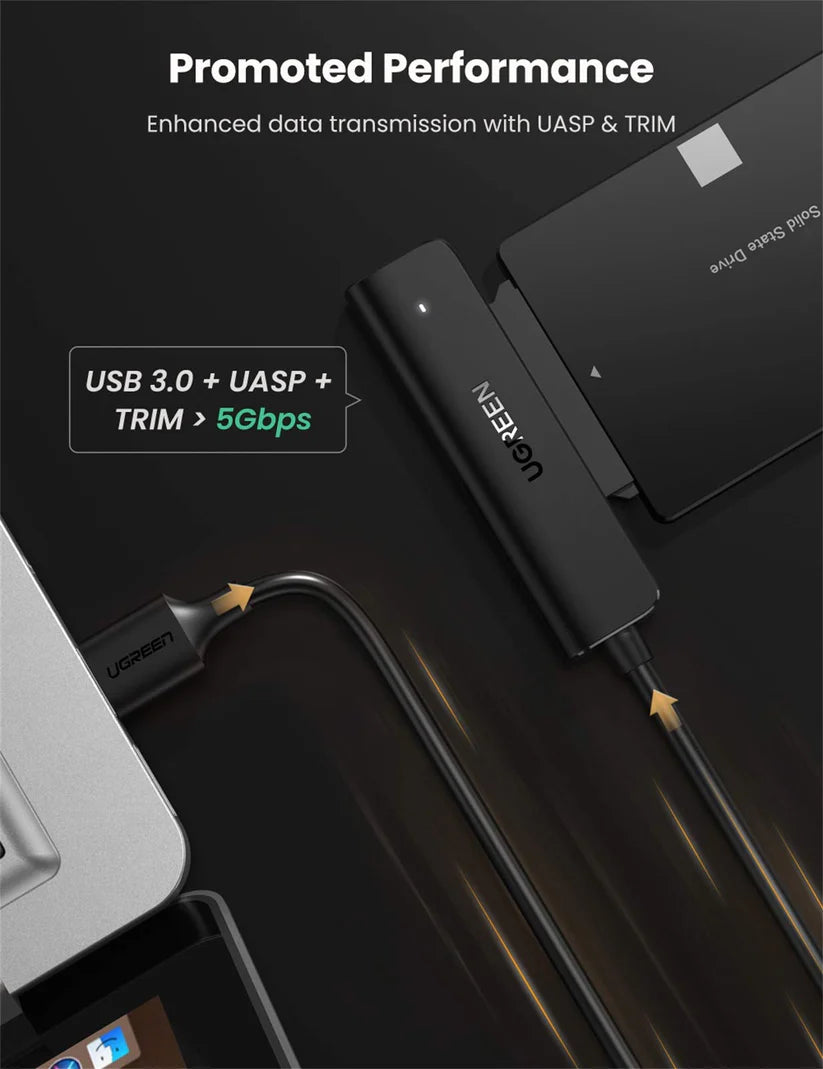 محول يوغرين USB 3.0 إلى SATA 2.5 بوصة