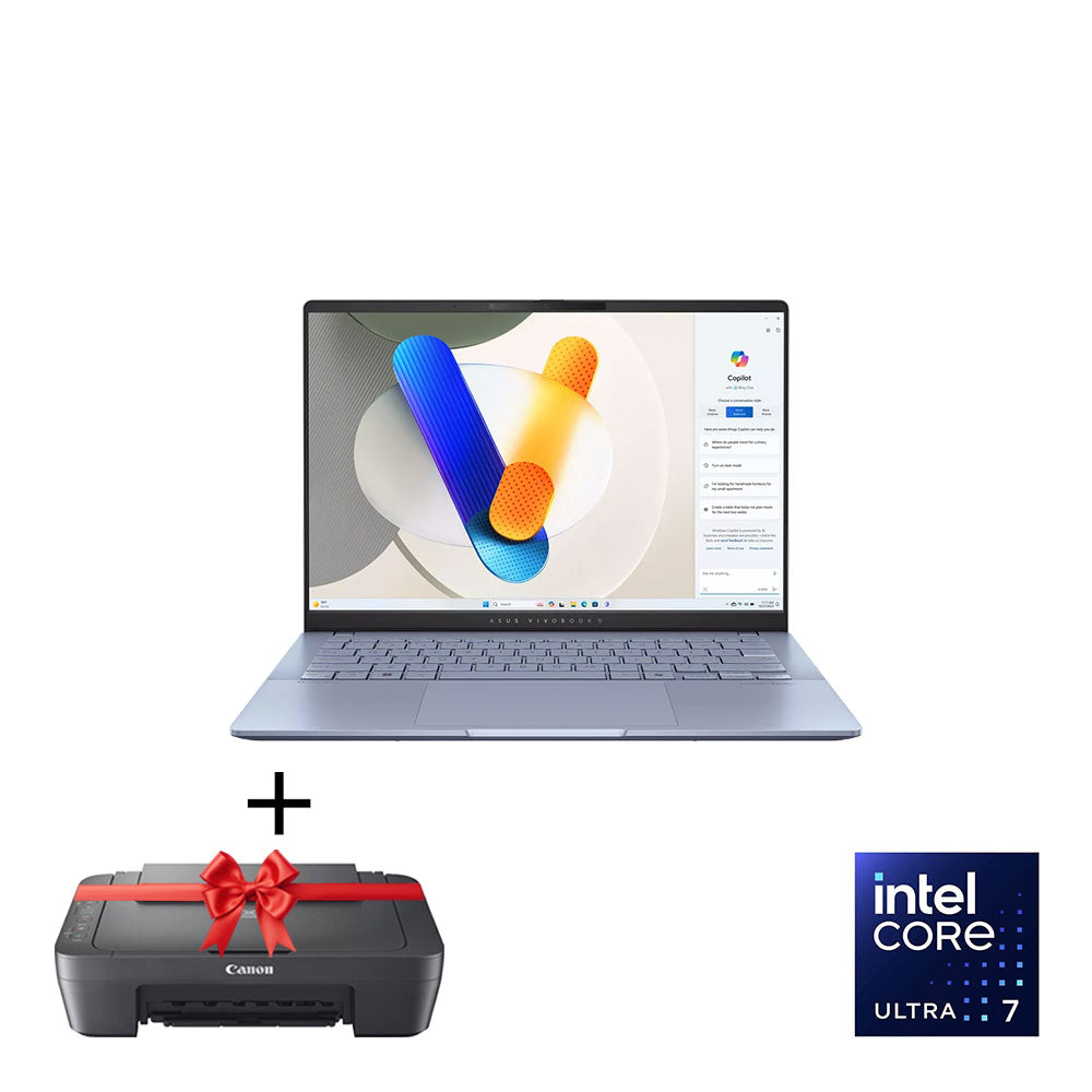 ASUS VIVOBOOK S5406SA-QD240W Intel Ultra 7-256V 16GB 1TB + Imprimante Gratuite