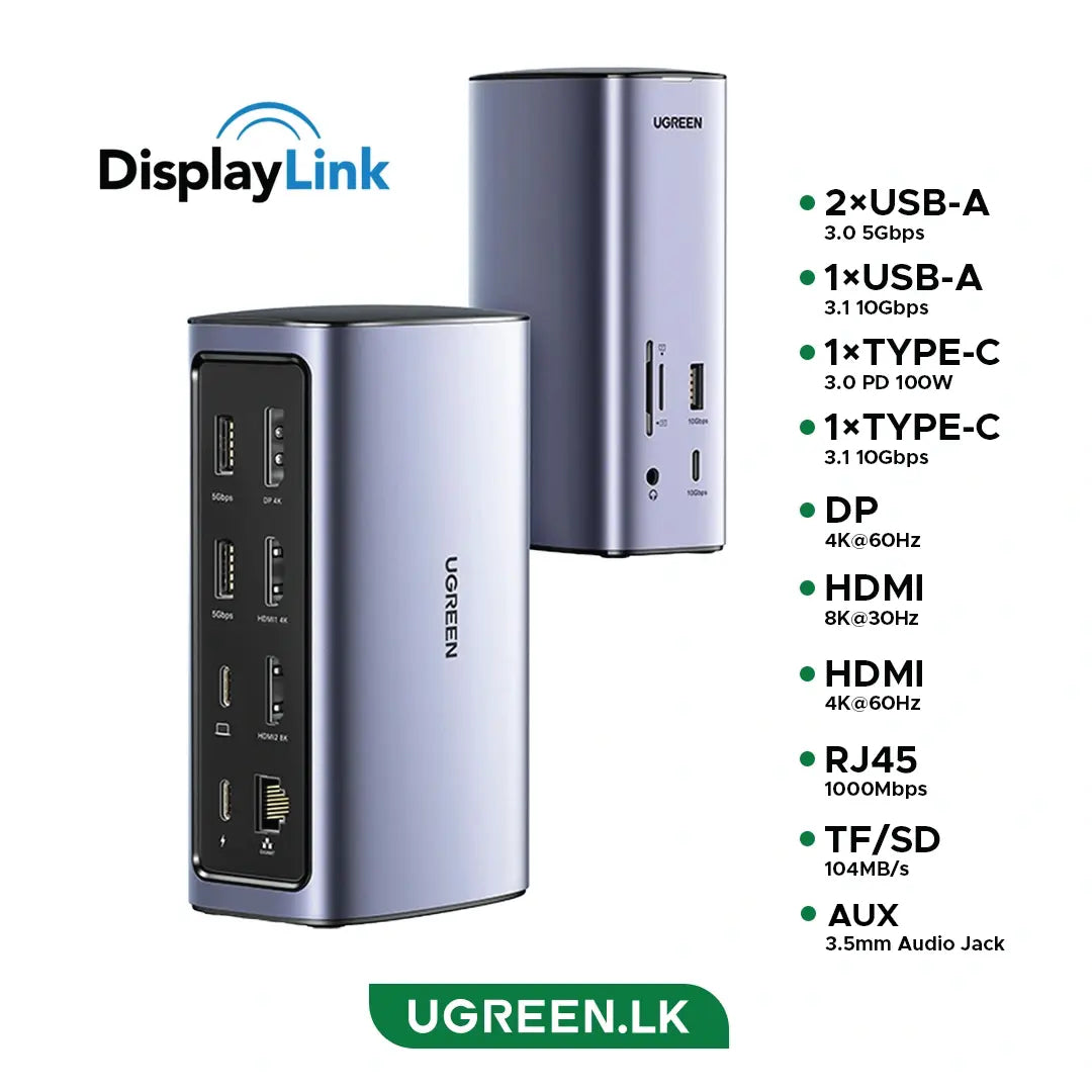 Ugreen Station d'accueil USB-C MF 12 en 1