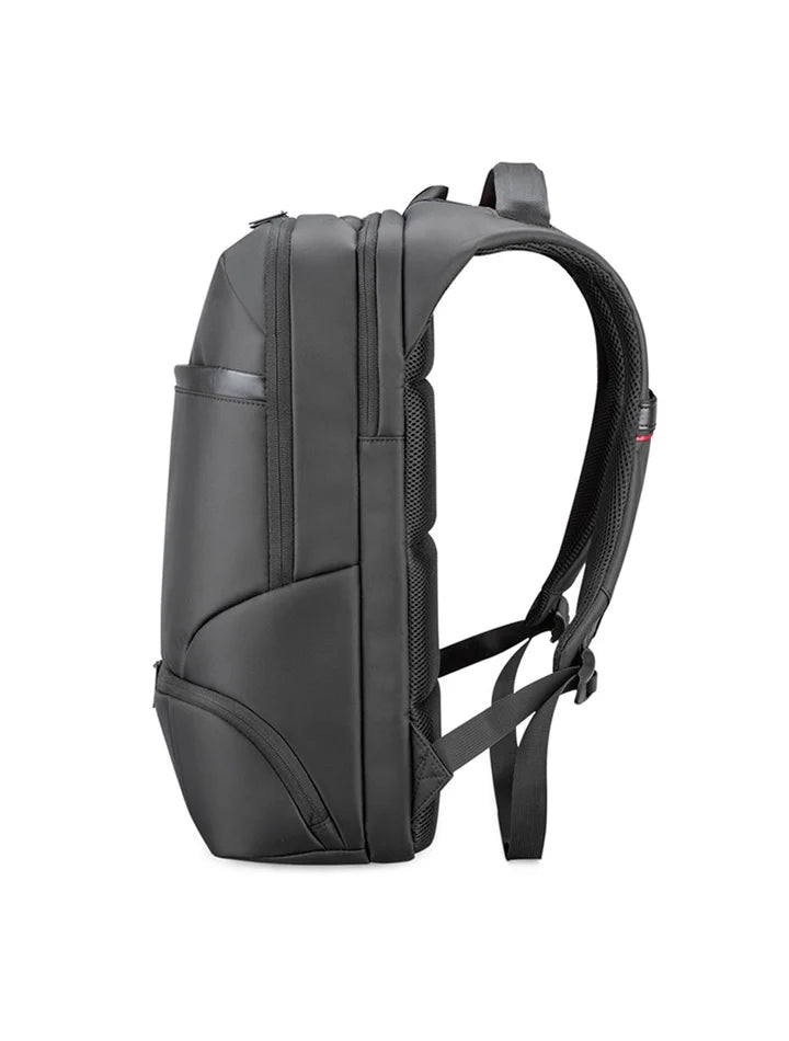 L'AVVENTO Laptop Backpack Fits Up To 15.6” USB Out, Made By Polyester Fiber, Black