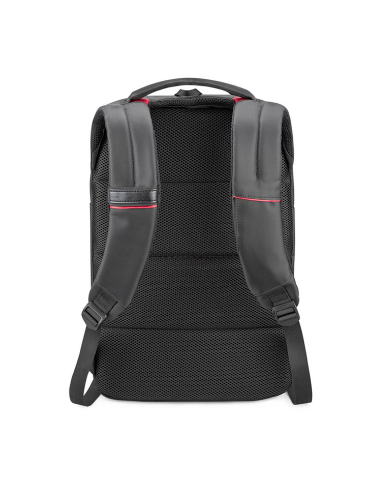 L'AVVENTO Laptop Backpack Fits Up To 15.6” USB Out, Made By Polyester Fiber, Black