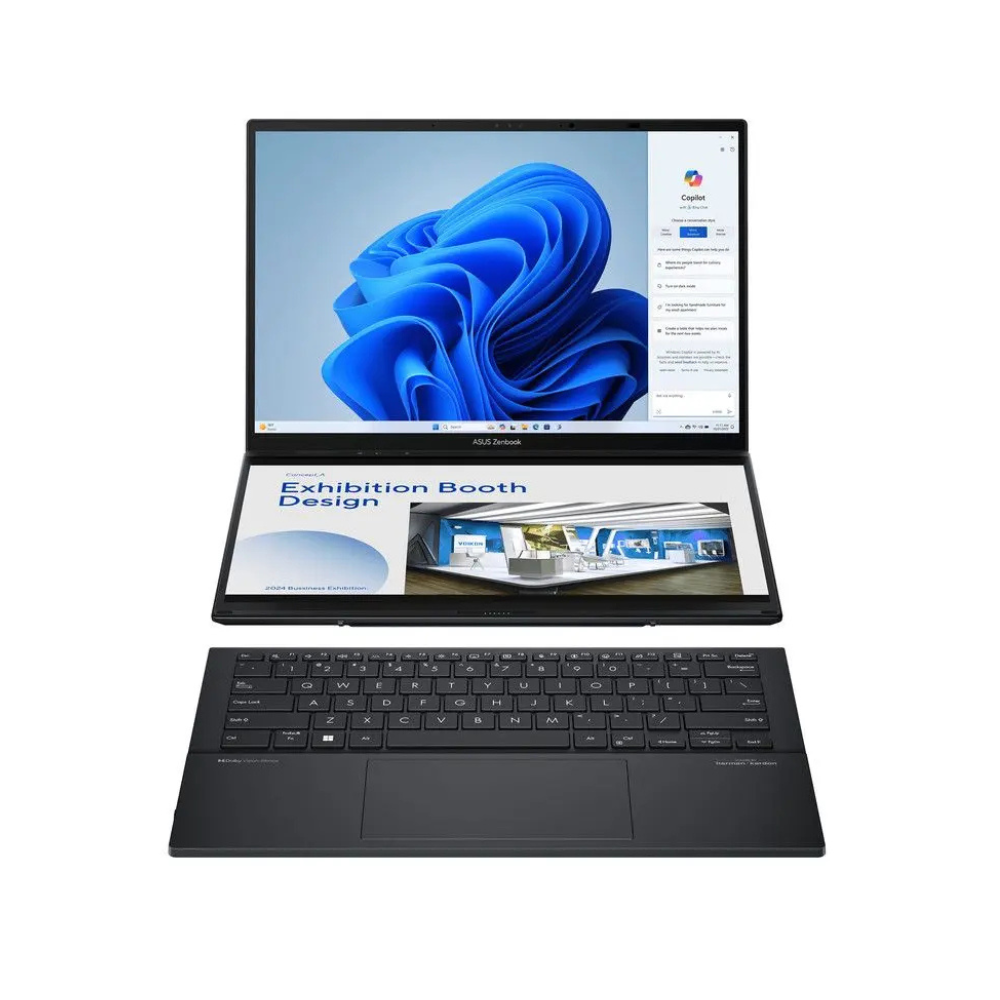 أسوس / زينبوك ديو / UX8406CA / إنتل Ultra 9-285H / 32 جيجابايت / 2 تيرابايت SSD / كارت شاشة Intel Arc / شاشة 14 بوصة WQXGA / ويندوز 11 / 90NB14X1-M003A0