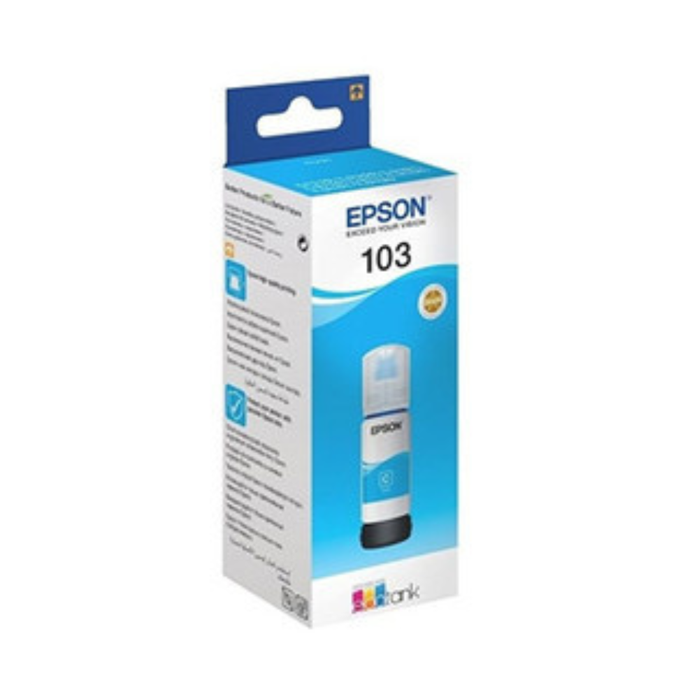 EPSON 103 EcoTank Cyan ink bottle