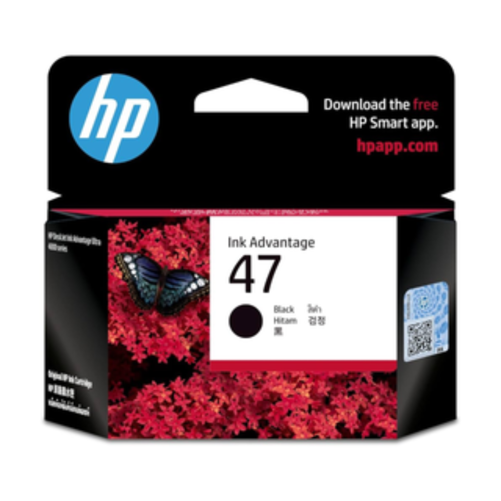 HP 47 Black Original Ink Cartridge 1300 Pages pour DeskJet IA AIO 4927 3 Mois
