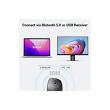 Ugreen Souris sans fil Design Egr 2,4 GHZ & BT5.0 15M