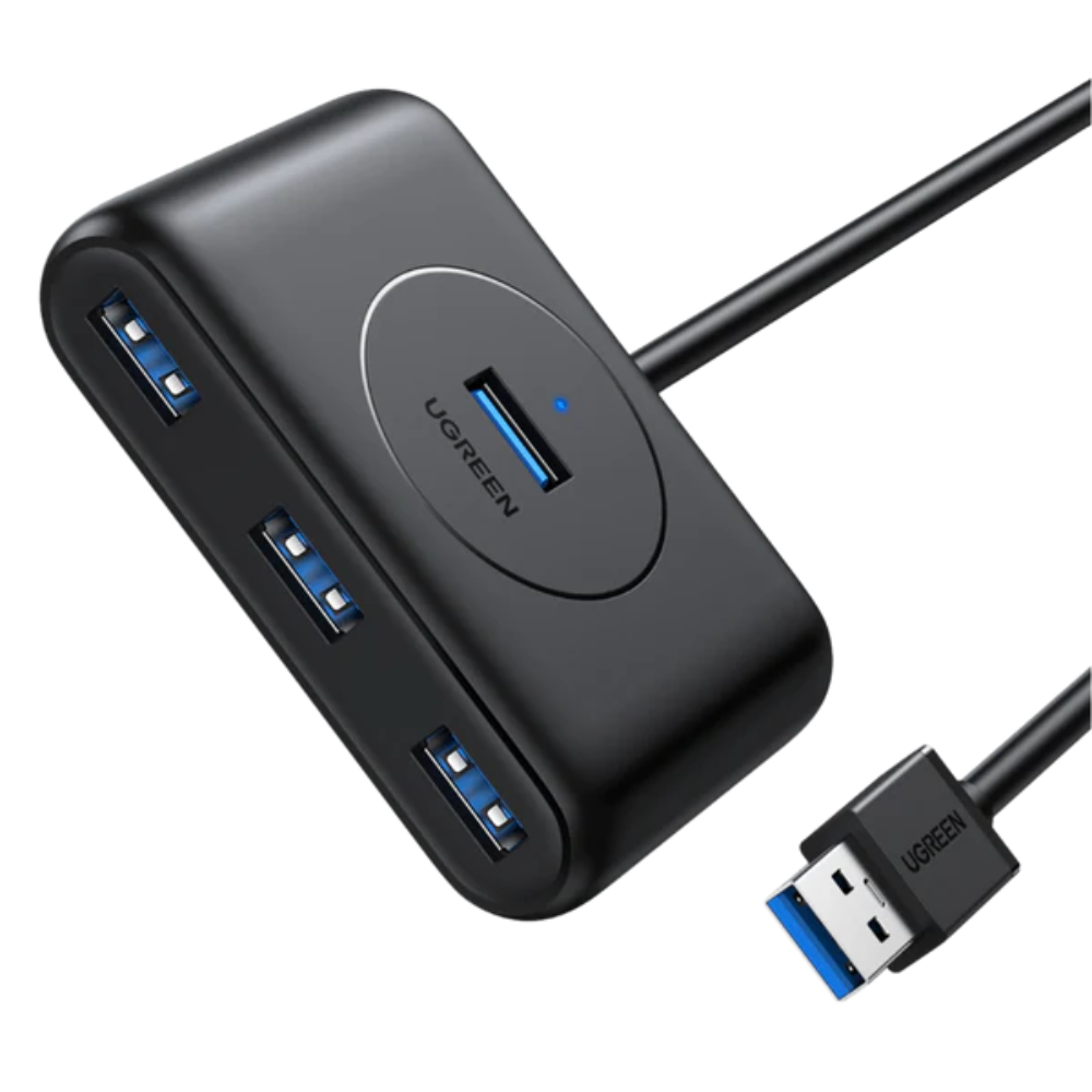 هَب يوغرين USB 3.0 بأربعة منافذ USB 3.0 (سلك 1 متر)