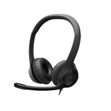 LOGITECH H390 Corded Headset - BLACK - USB- A