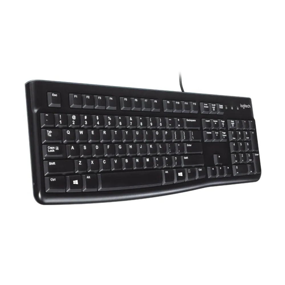 LOGITECH K120 Corded Keyboard - BLACK - USB - FRA