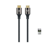 Manhattan 394680 Cable, HDMI 8K@60Hz, Braided, w/ Ethernet, HDMI-Male/HDMI-Male, 1m, Black, retail box