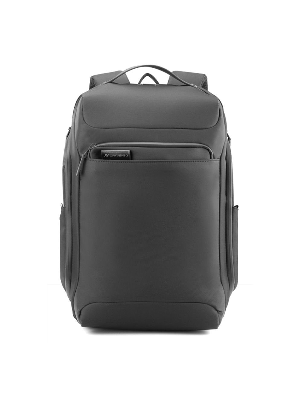 L'AVVENTO Laptop Backpack Fits Up To 15.6” USB Out, Made By Polyester Fiber, Black