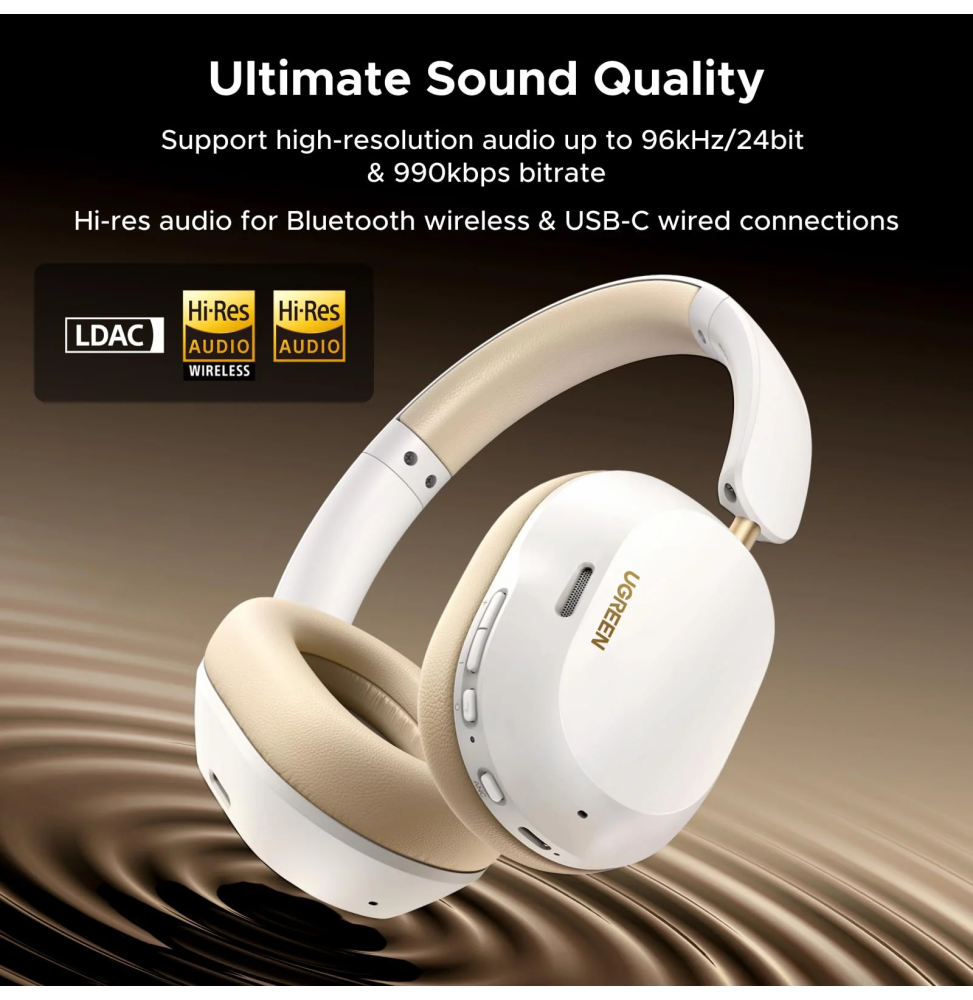 Ugreen Casque HiTune Max5c Hybrid ANC Blanc