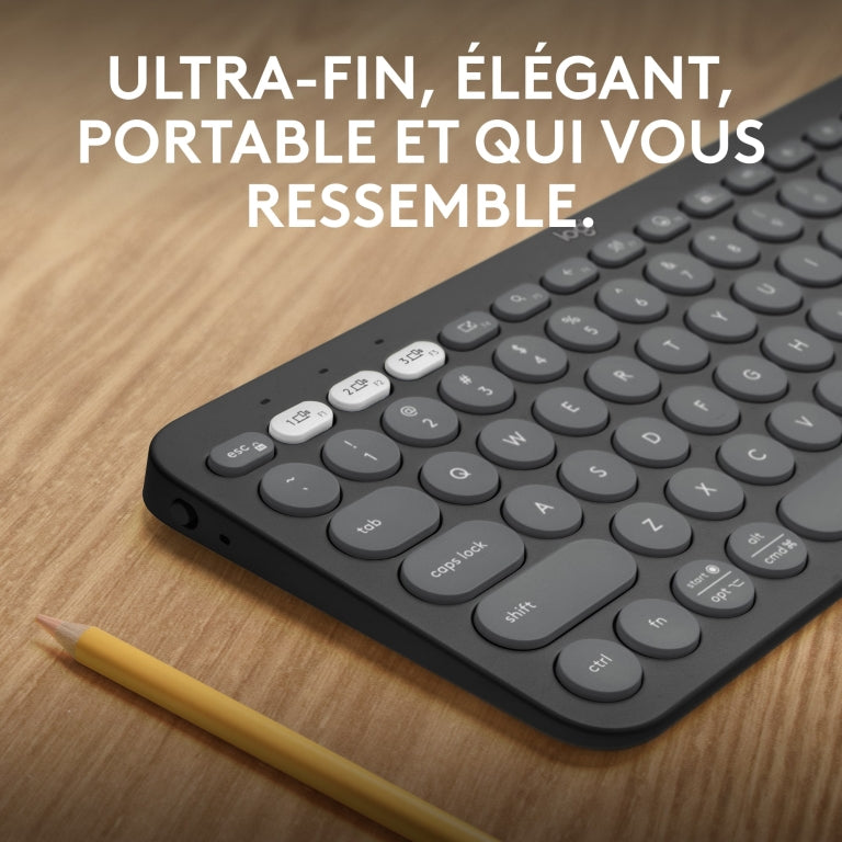 LOGITECH K380S Bluetooth Keyboard - GRAPHITE - FRA