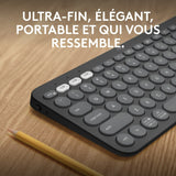 LOGITECH K380S Bluetooth Keyboard - GRAPHITE - FRA