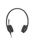 LOGITECH H340 Corded Headset - BLACK - USB