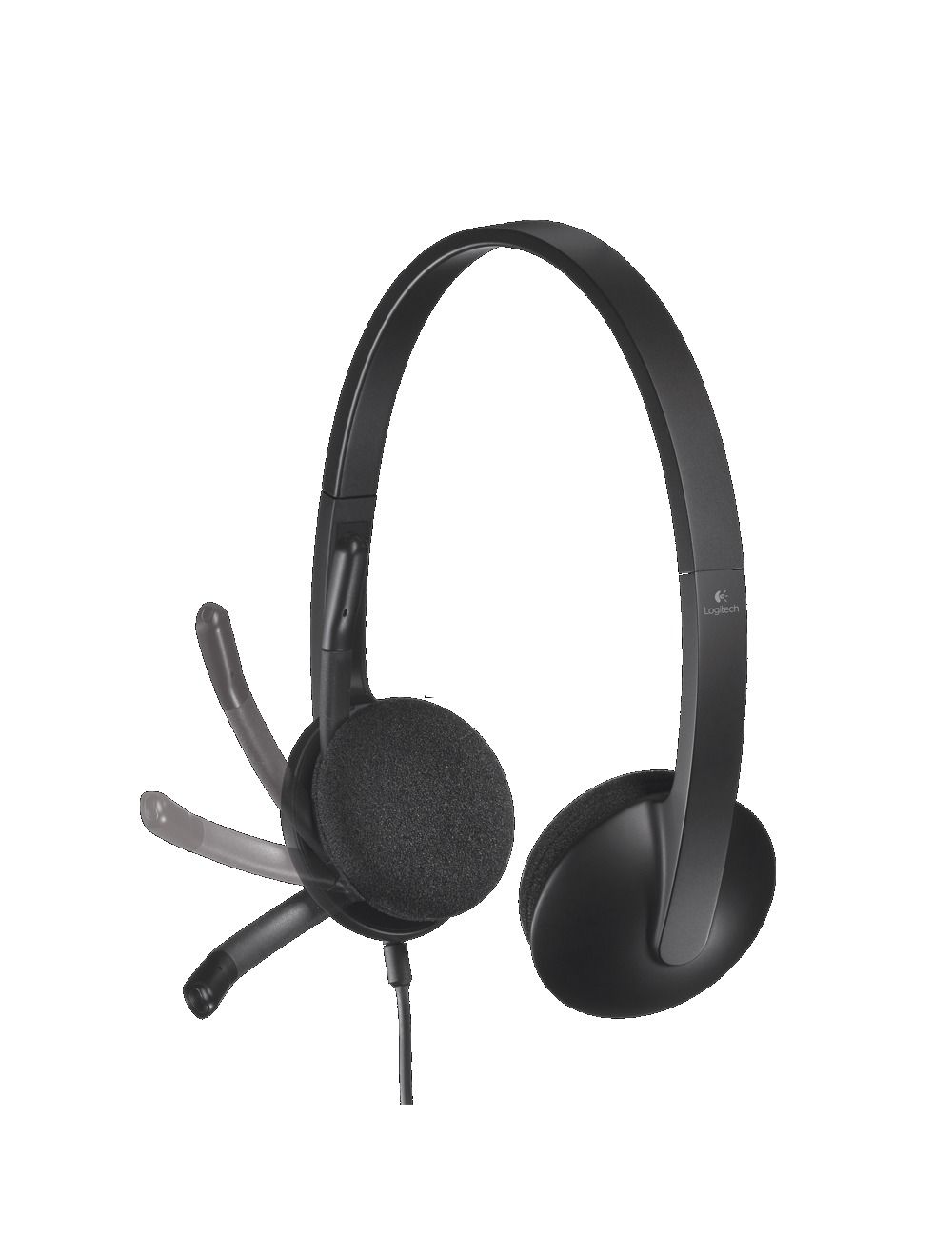 LOGITECH H340 Corded Headset - BLACK - USB