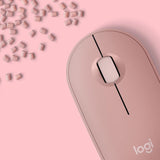 LOGITECH M350S Pebble 2 Bluetooth Mouse - TONAL ROSE