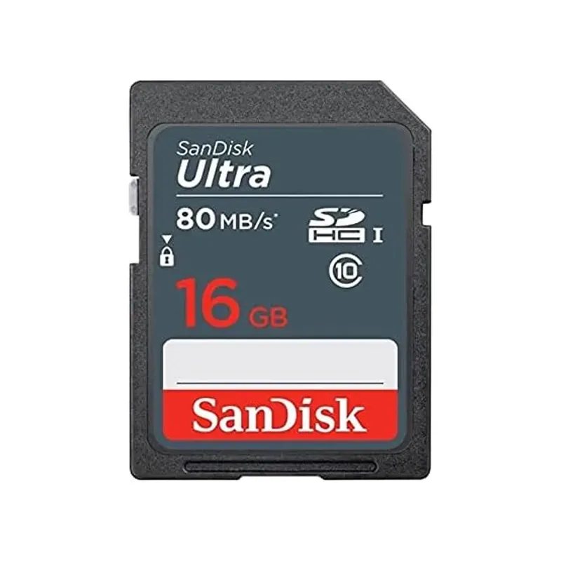 SanDisk Ultra 16GB SDHC Memory Card 80MB/s